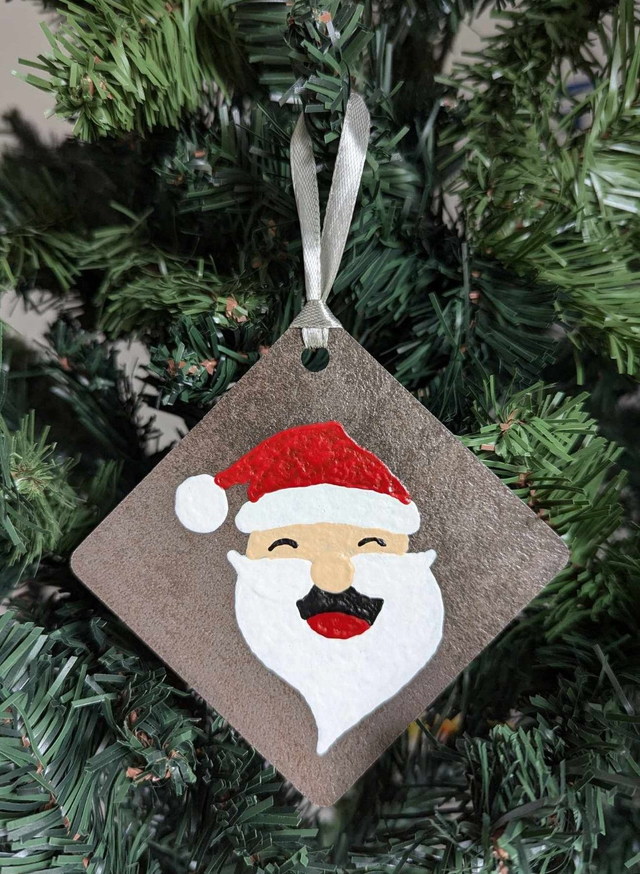 Tête père Noël 2024