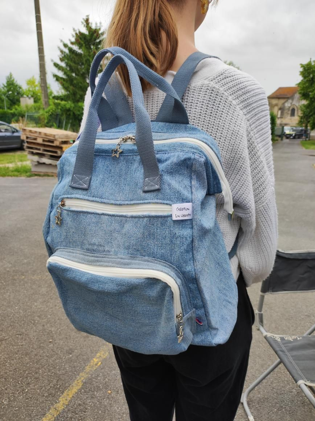 Sac à dos femme en jean