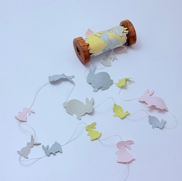 Papiergirlande Hasen pastell 5m
