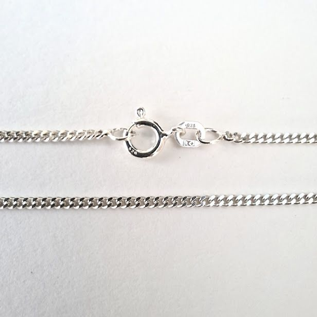 Zilveren geslepen gourmet ketting 1,8 mm 42 cm