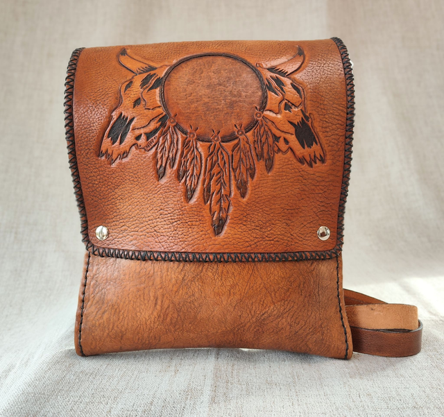 Besace Western en cuir 