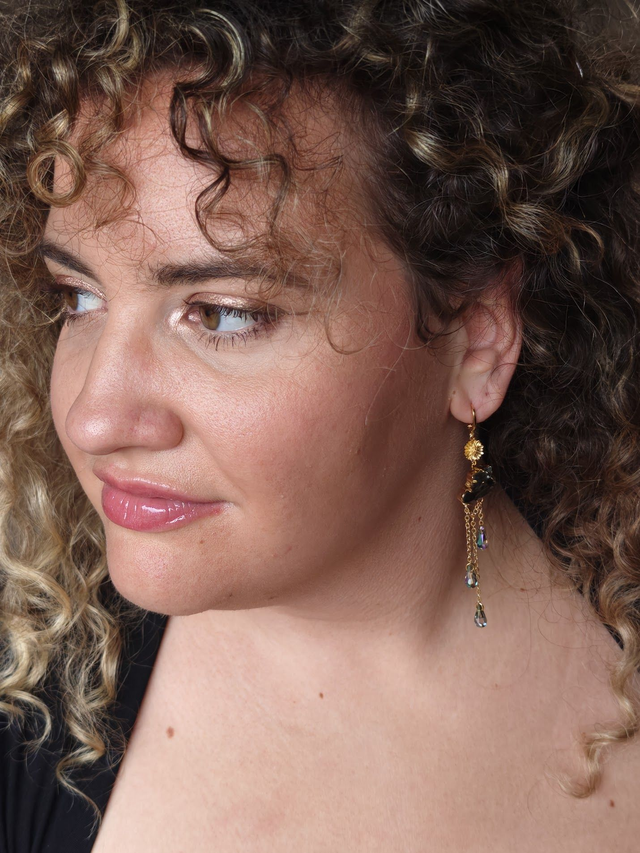 Boucles en cristal Jour de pluie