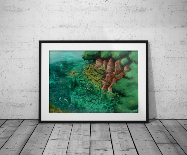 ​Civilisation perdue - Laputa sous les flots - Print 