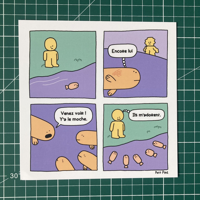 Print carré - Poisson