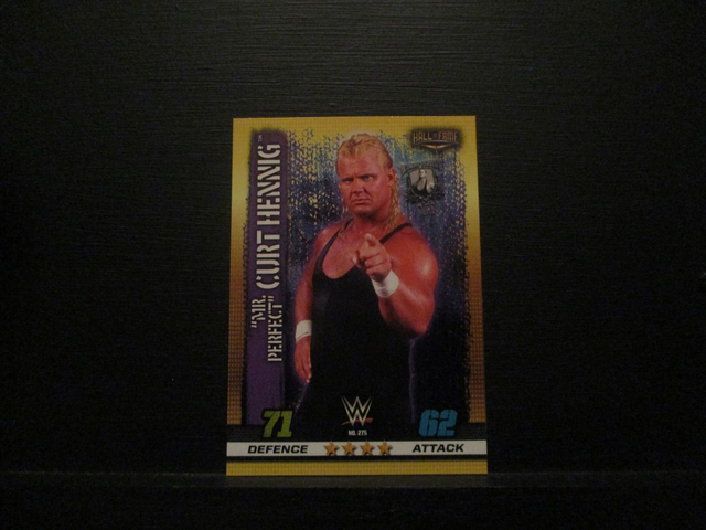 "Mr Perfect" Curt Hennig - Hall Of Fame Slam Attax 10th Edition Original Trading Card #275