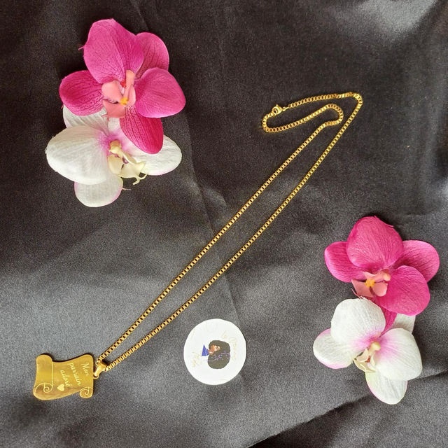 Chaîne + Pendentif "Mon Parrain adoré "