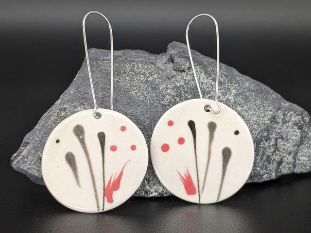 Boucles d'oreilles en céramique