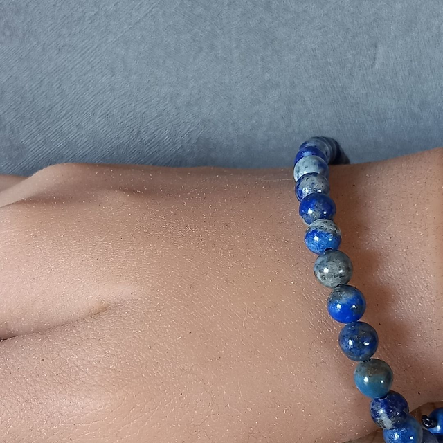 Bracelet ajustable en Lapis-Lazuli