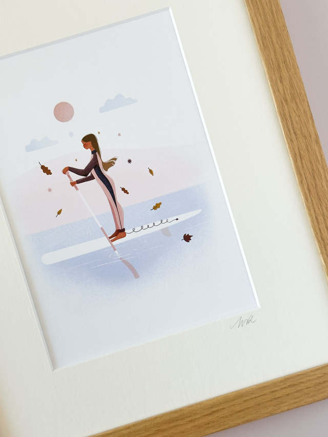 Affiche Faire du paddle