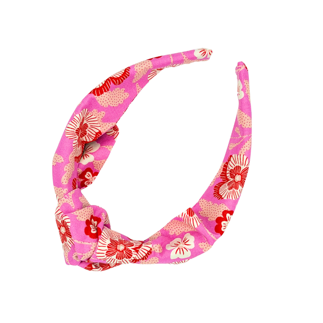 Top Knot Alice Band - Pink Violet - Japanese Cotton