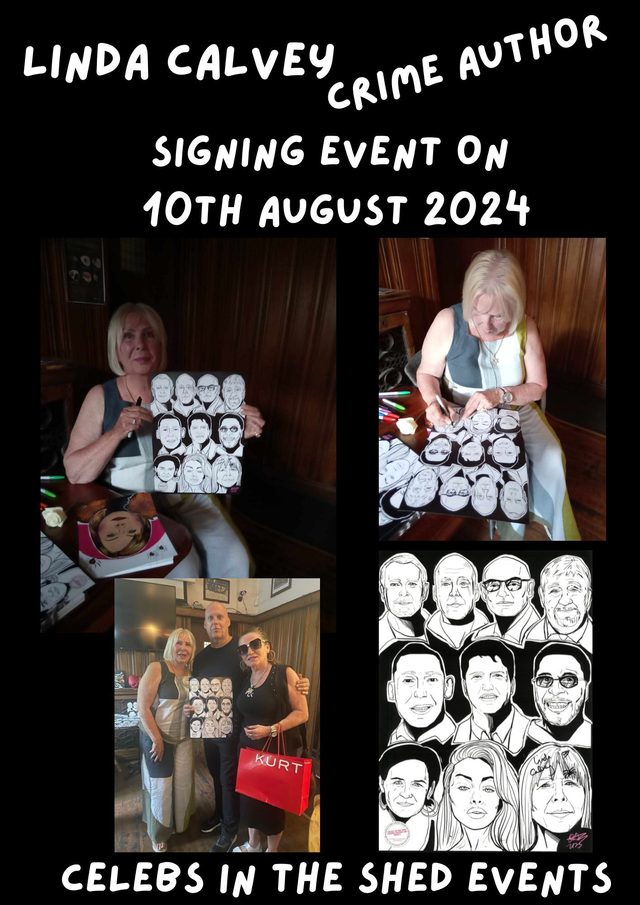 Linda Calvey 'The Black Widow' Limited Edition Signed A3 Comic Style Drawing Print In-Person Signing On 10th August 2024 BUY NOW