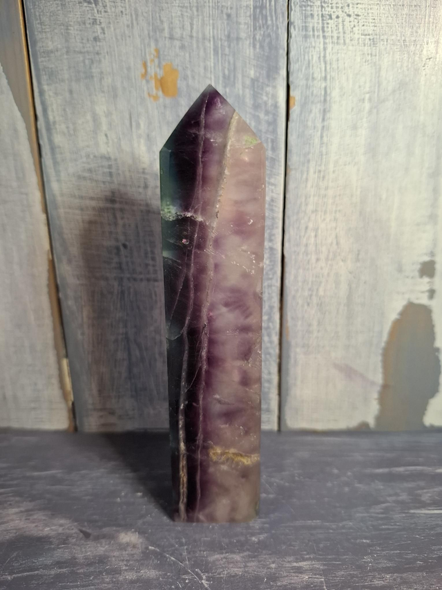Watermelon Fluorite Tower 