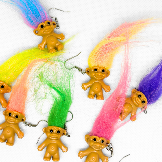 Troll Doll Earrings