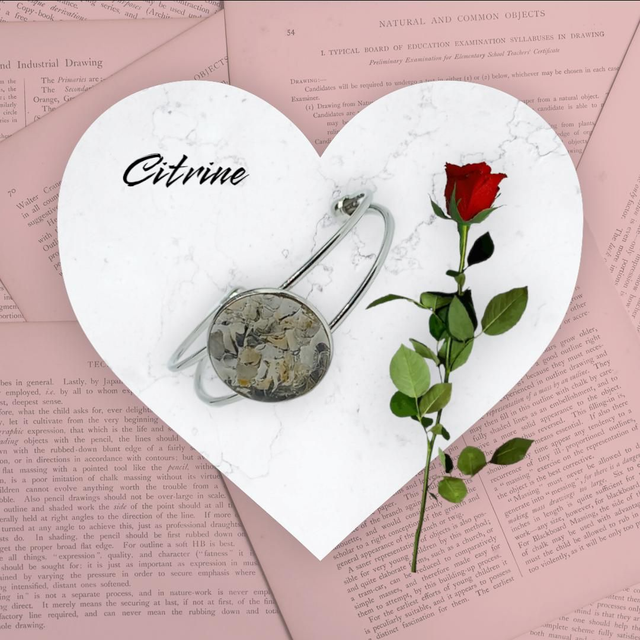 Bracelet cabochon citrine 