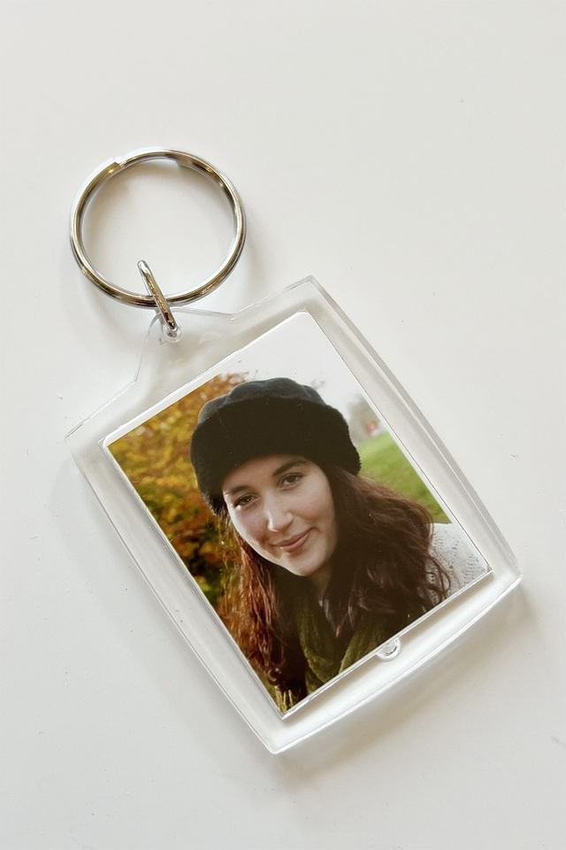 Pasfoto sleutelhanger