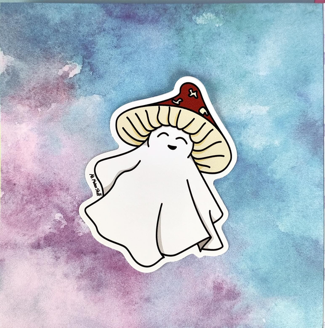 Sticker Ghost Mushroom