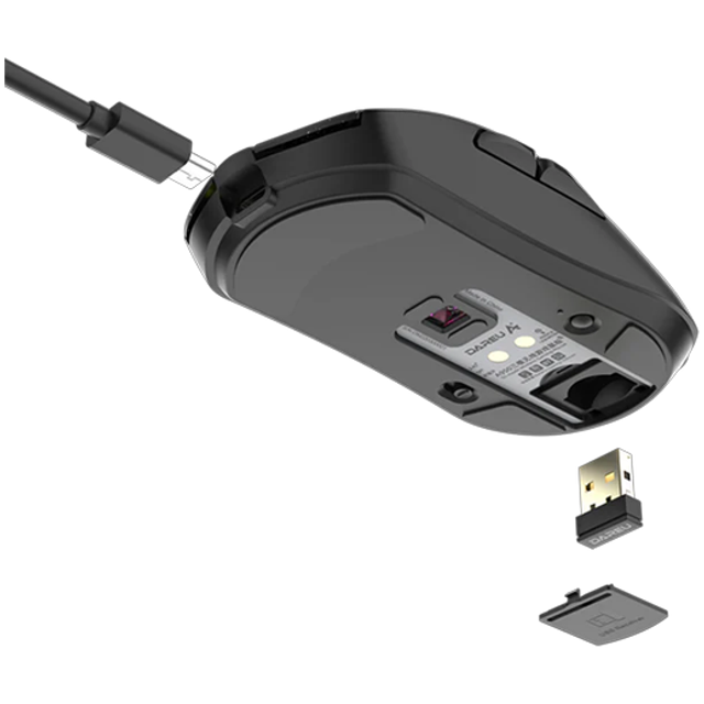 DAREU A950 Souris Bluetooth Triple Mode (Noir)