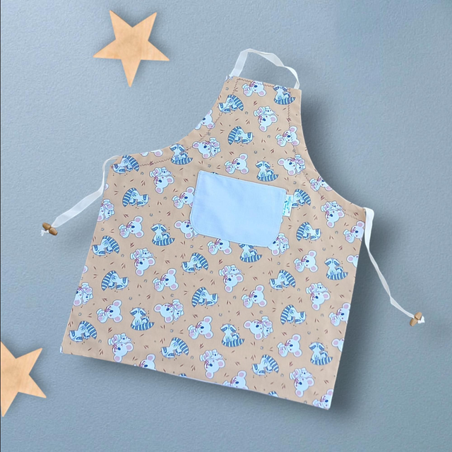 Tablier de Cuisine ou Activités pour Enfants en Coton Personnalisé réglable Koala