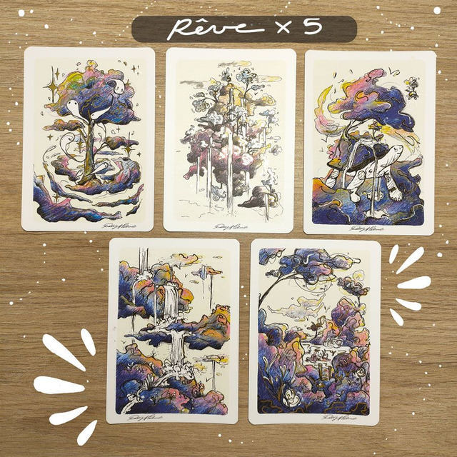 Rêve collection complète - PRINTS DORÉS A6