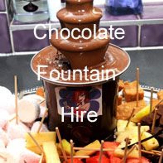 Belgium chocolate fountain with 5 dips, napkins and skewers  