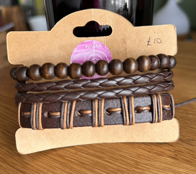 Brown Leather bracelet Set LIMITED STOCK