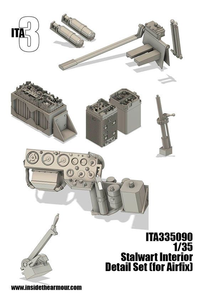 ITA3 - ITA335090 1/35 Stalwart Interior Upgrade Set (for Airfix)