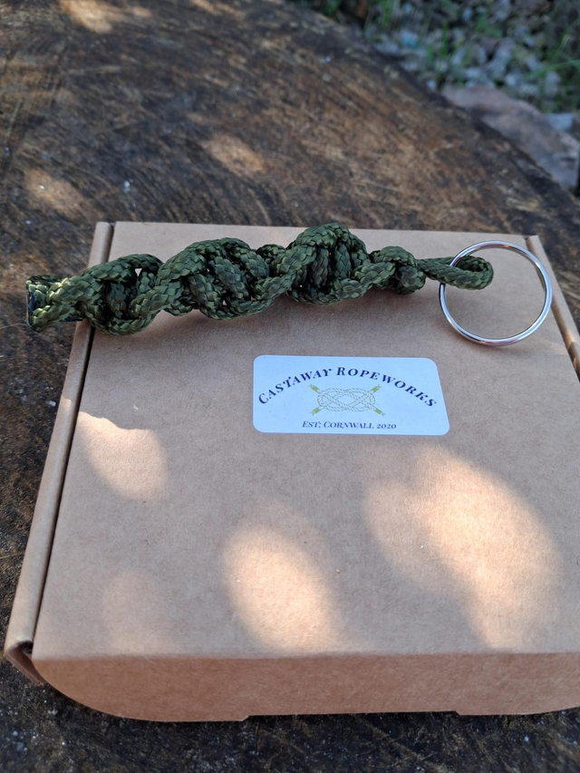 Keyring - Boxed - Khaki Twist