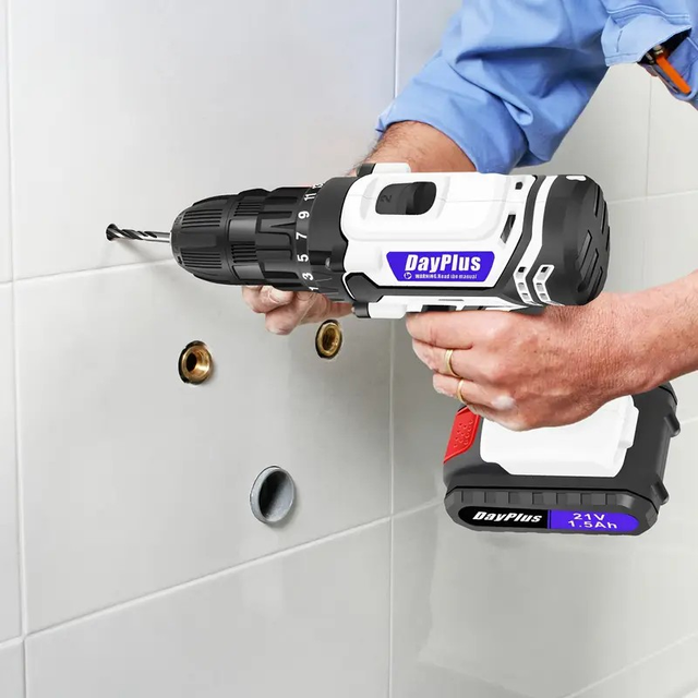 21V Cordless Power Drill Set Electric with 1.5Ah Battery