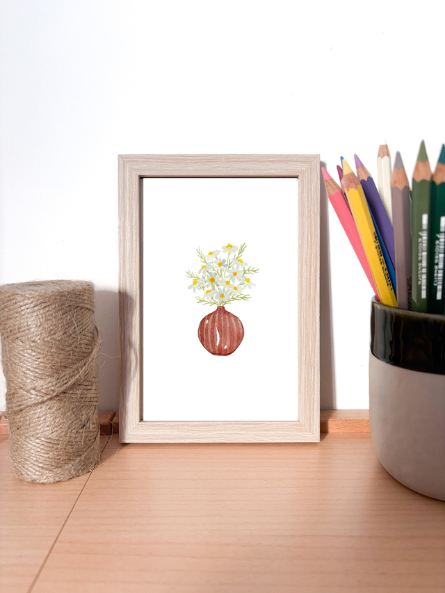 Illustration Bouquet de camomille