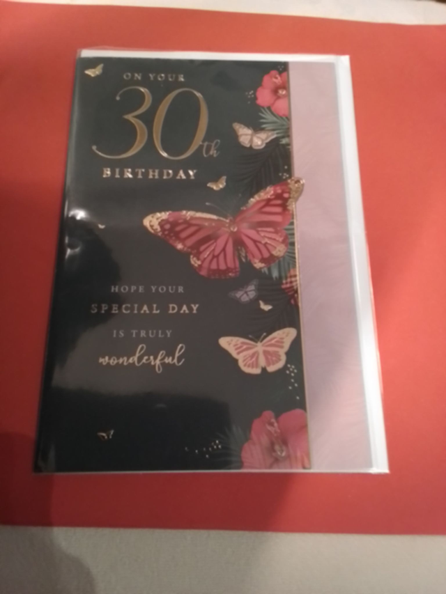 30th Birthday Card Beatiful Design