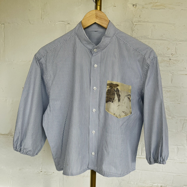 Collection Sumac - Chemise nouée dos jaune ciel