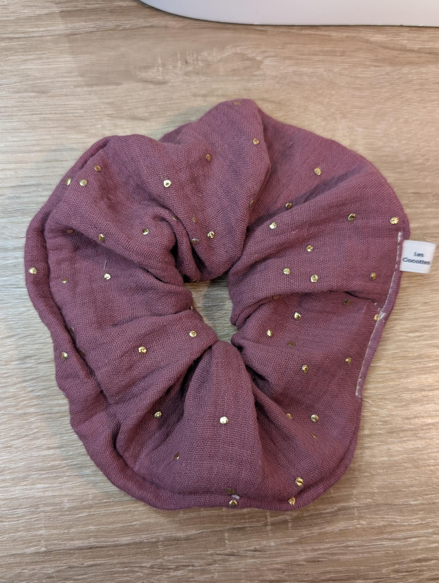 Chouchou bordeaux brillant 