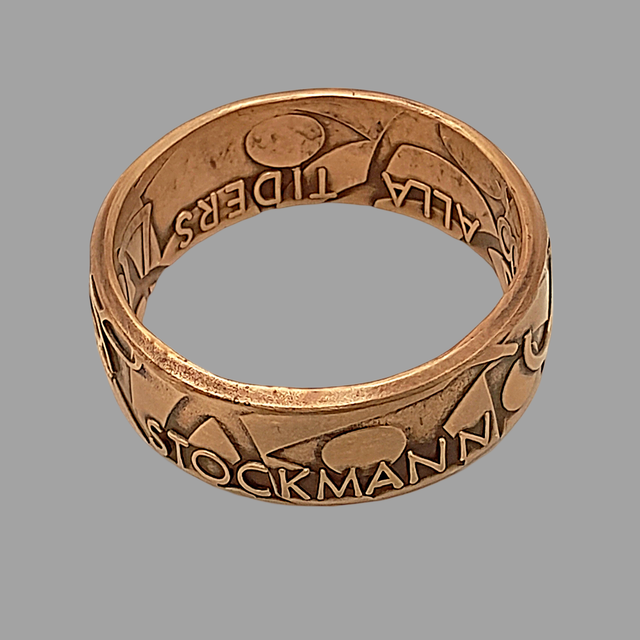 Stockmann 125 Years Anniversary Token Coin Ring       