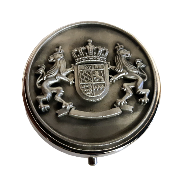 Schnupftabakdose aus Zinn mit Bayernwappen