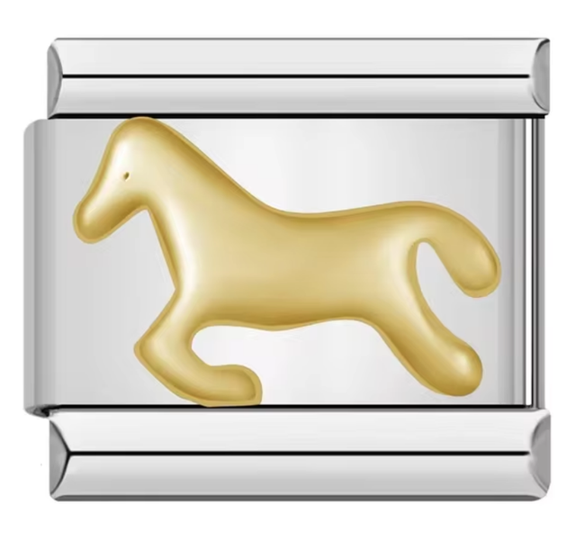 Charm Caballo Dorado