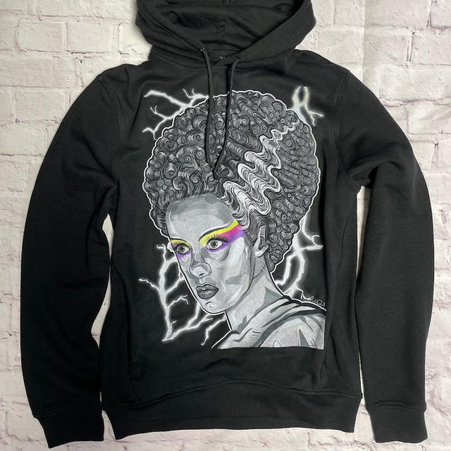 Electric Bride Hoodie – Bride of Frankenstein Design
