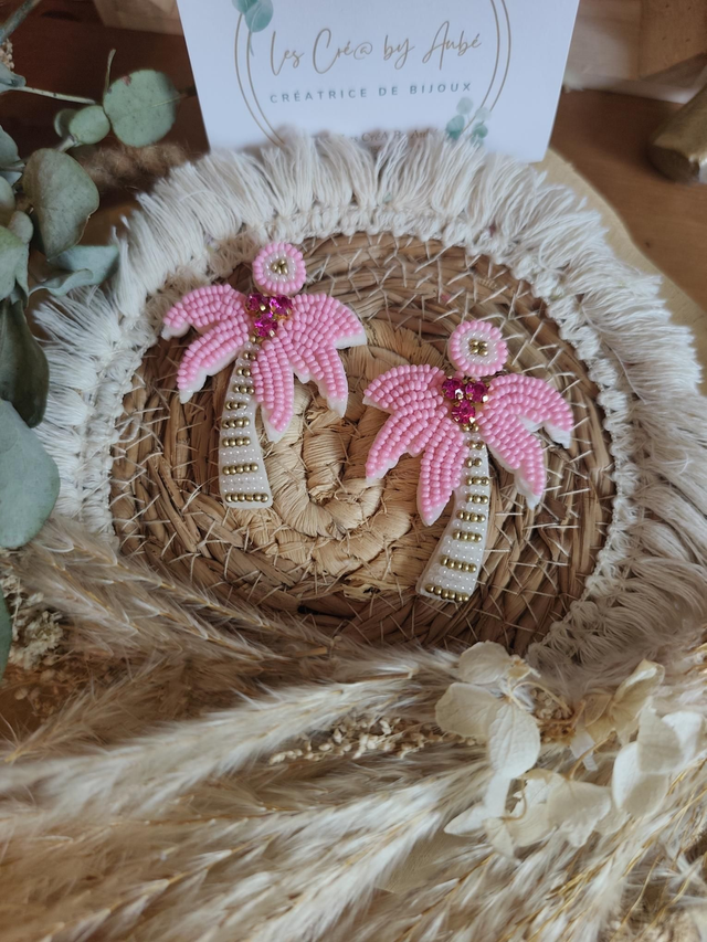 BO "PAMPA" PALMIER PERLES ROSE 0000188