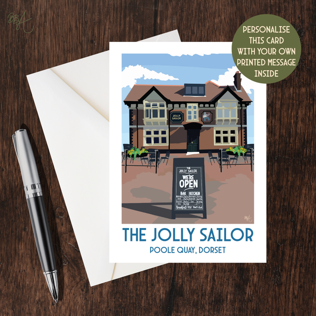 The Jolly Sailor, Travel Poster Card