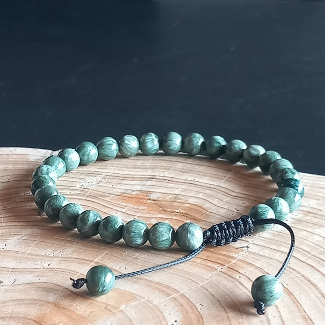 Bracelet ajustable en Séraphinite