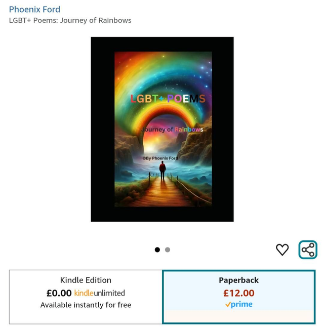 LGBT+ Poems Journey of Rainbows (Paperback)