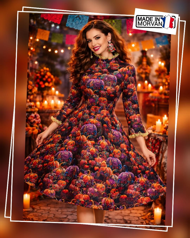 Robe Luna Citrouilles Mexicaines T44/48
