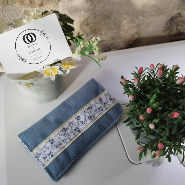 Étuis à lunettes collection signature -bleu 