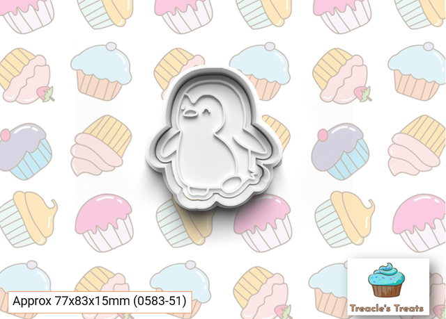 Penguin Fondant/cookie stamp with cutter 