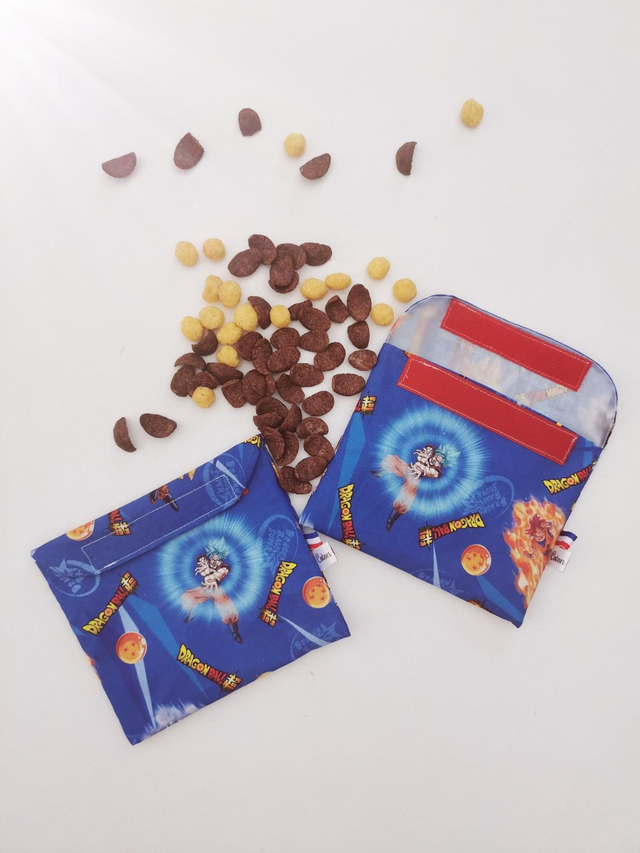 Pochette à collation Dragon Ball Bleue