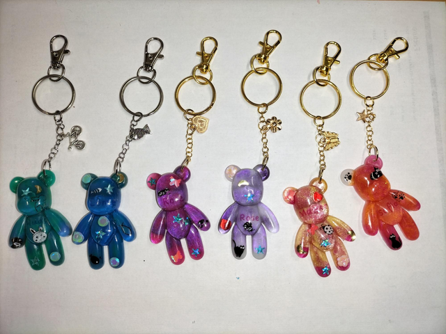 Lot 6 oursons personnalisés