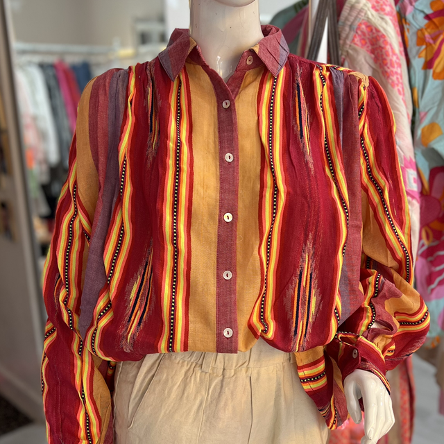 Baumwoll Bluse One Size