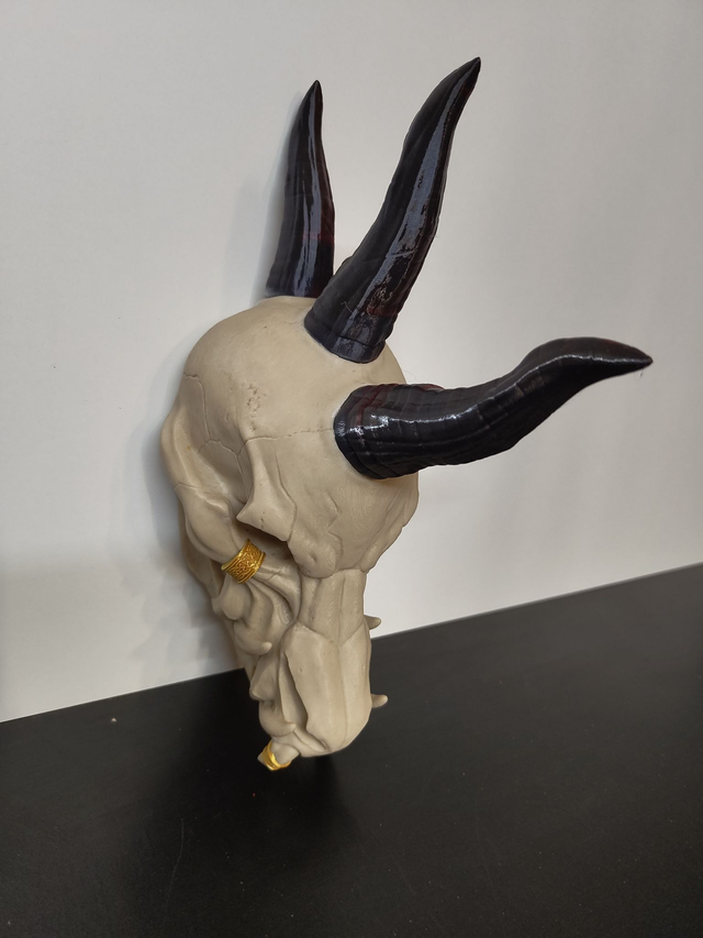 3D Druck: Punk Dragon Skull - Wanddeko 