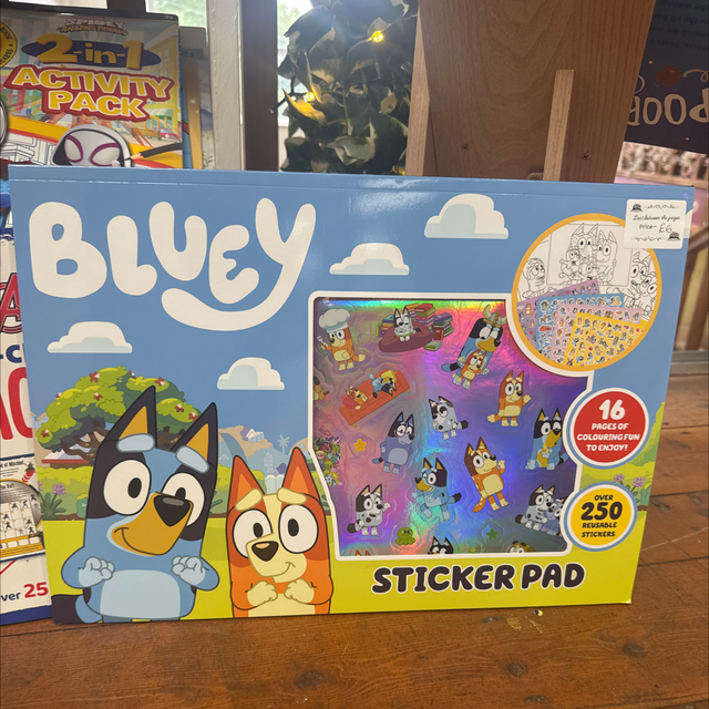 Bluey sticker pad 