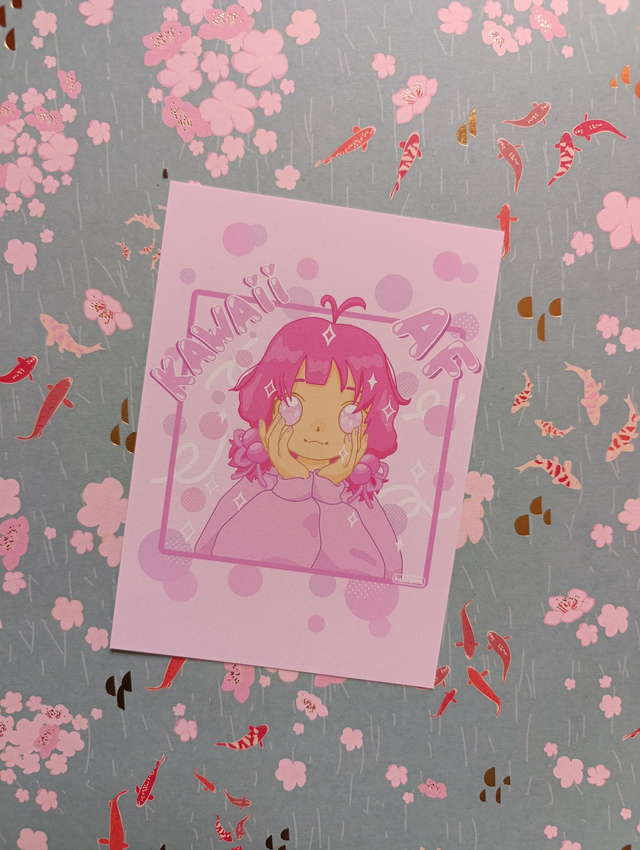 OC  Postkarte "Kawaii AF"