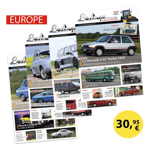 Abonnement 1 an (Europe)